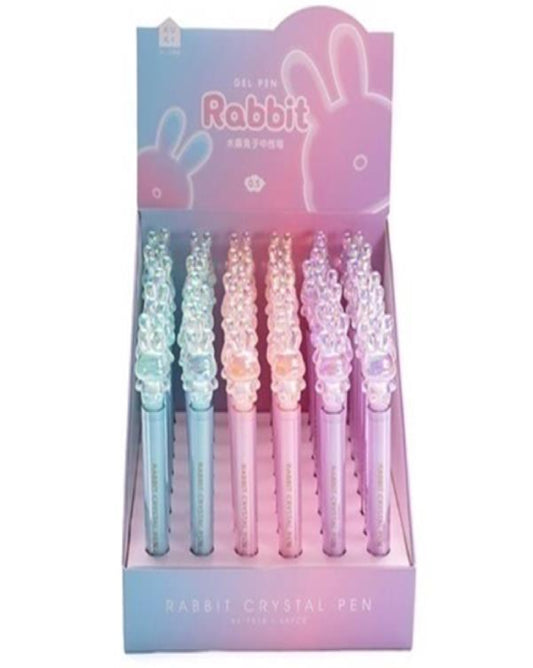 Stationary Pen Crystal Rabbit Gel Pen