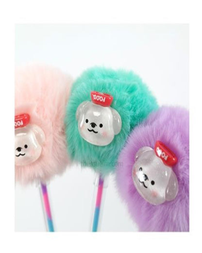 Sleeping Dog Fluffy BlingBling Highlighter Pen Gel
