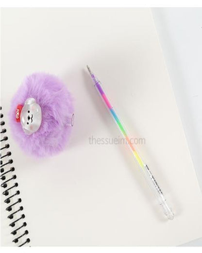 Sleeping Dog Fluffy BlingBling Highlighter Pen Gel