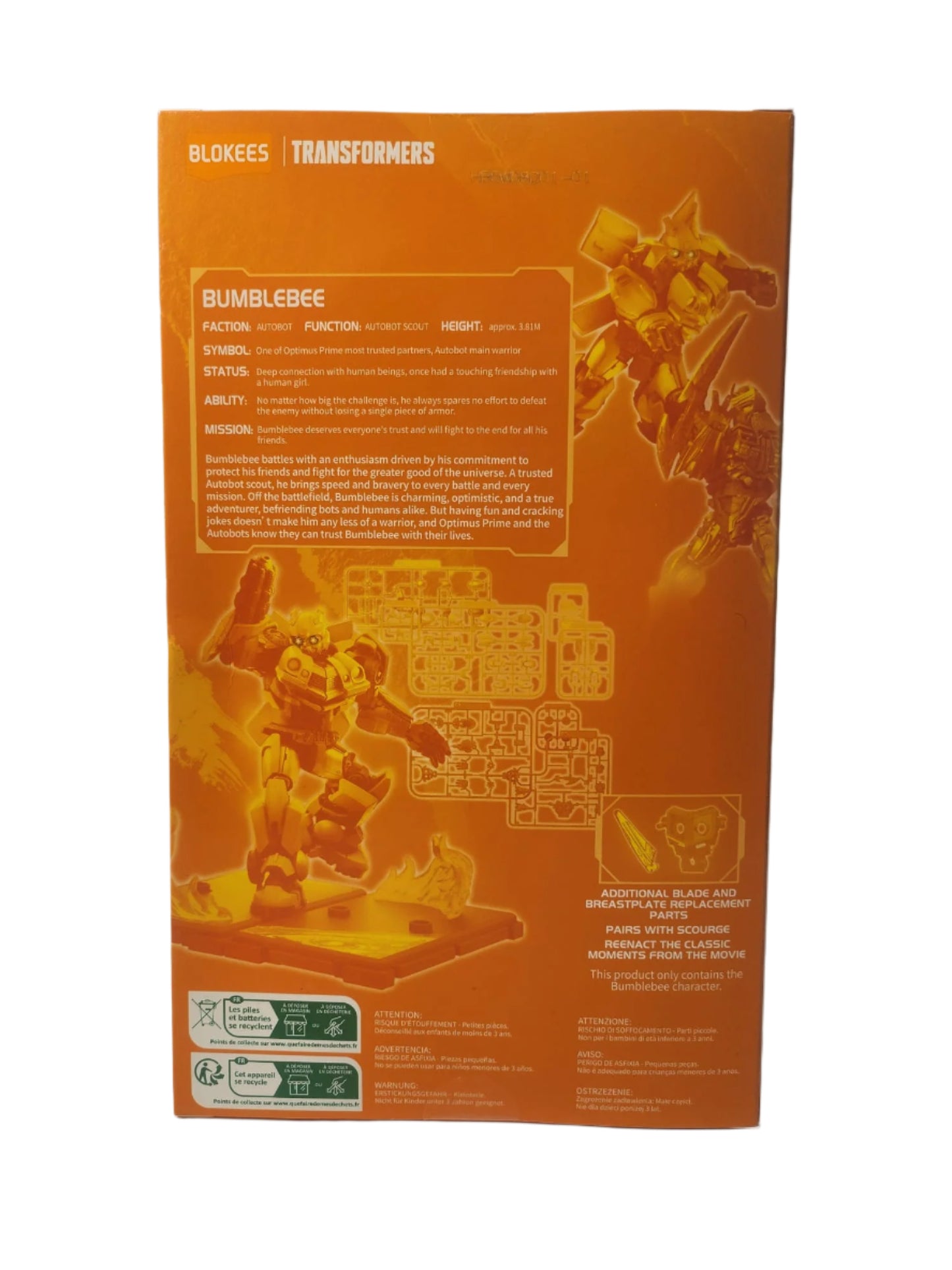 NEW!!!!!                            Ex Elite BlumbleBee Blokees Transformers Model Kit Classic Class