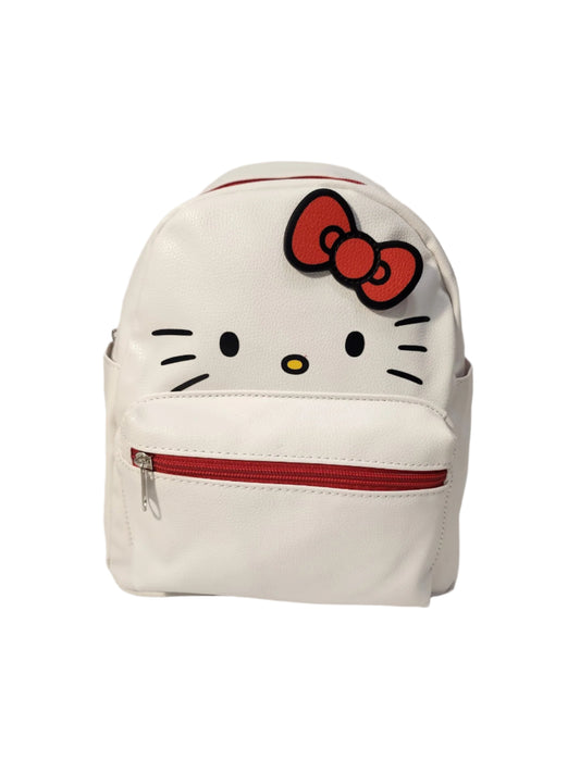 Hello Kitty Mini Deluxe Backpack with 1 Front Pocket and two on the side